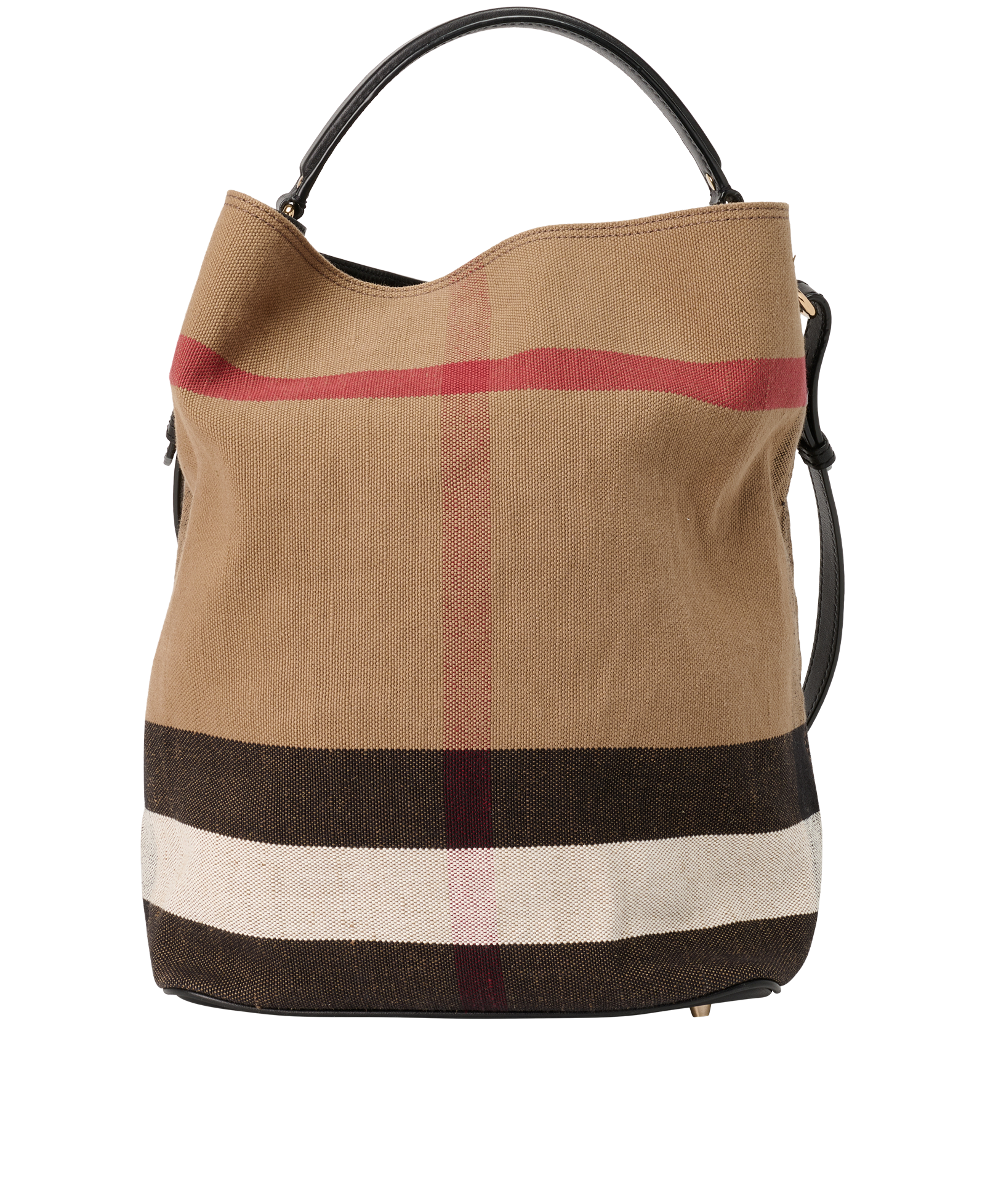 Burberry Ashby, &pound;410, Handbags, Black/Brown/Red/White, Canvas, Back view